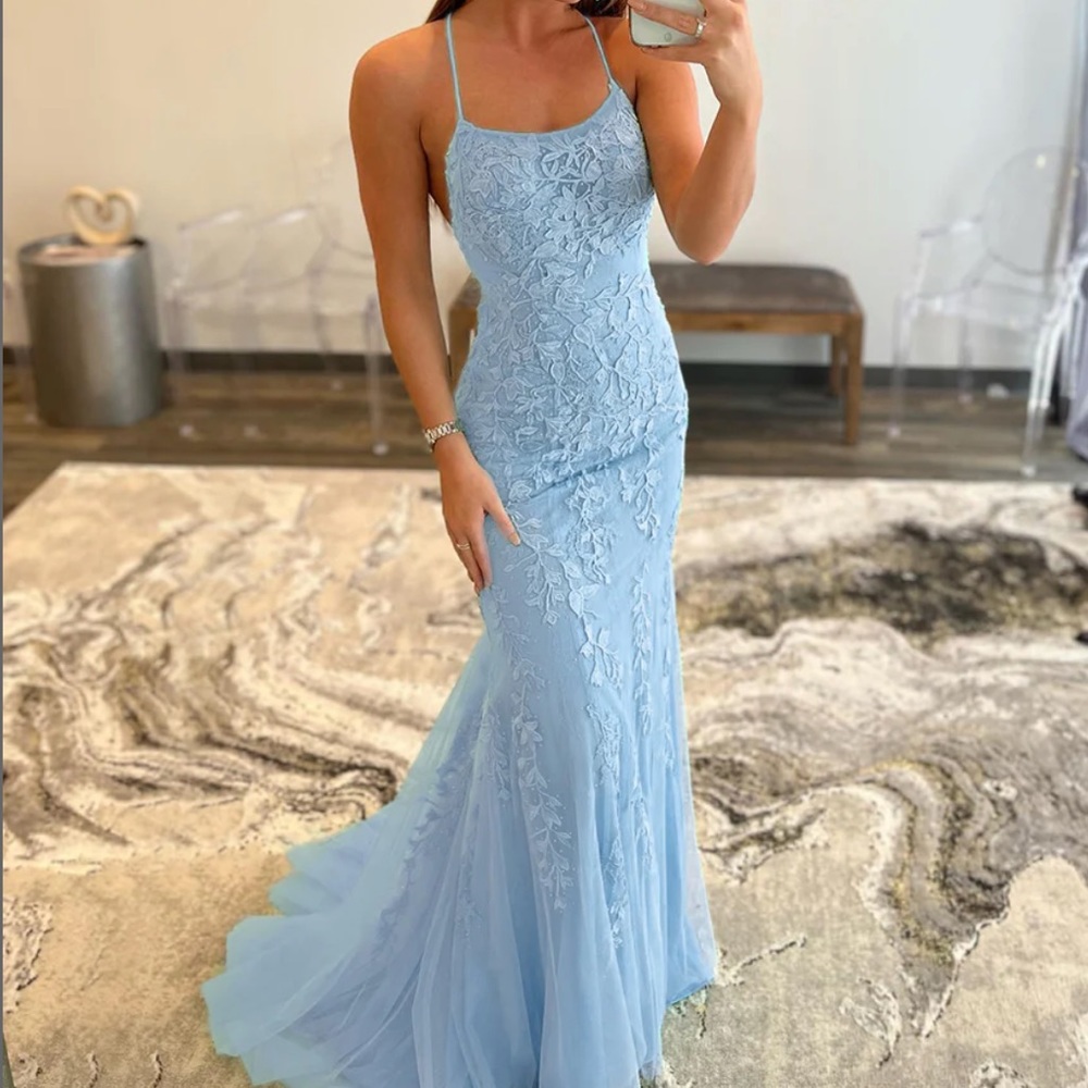 BRAND NEW blue prom dress size 4